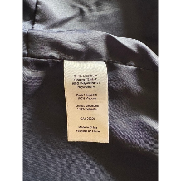 Cleo Petites Navy Faux Leather Quilted Moto Jacket NWT (S/P) - Picture 11 of 14